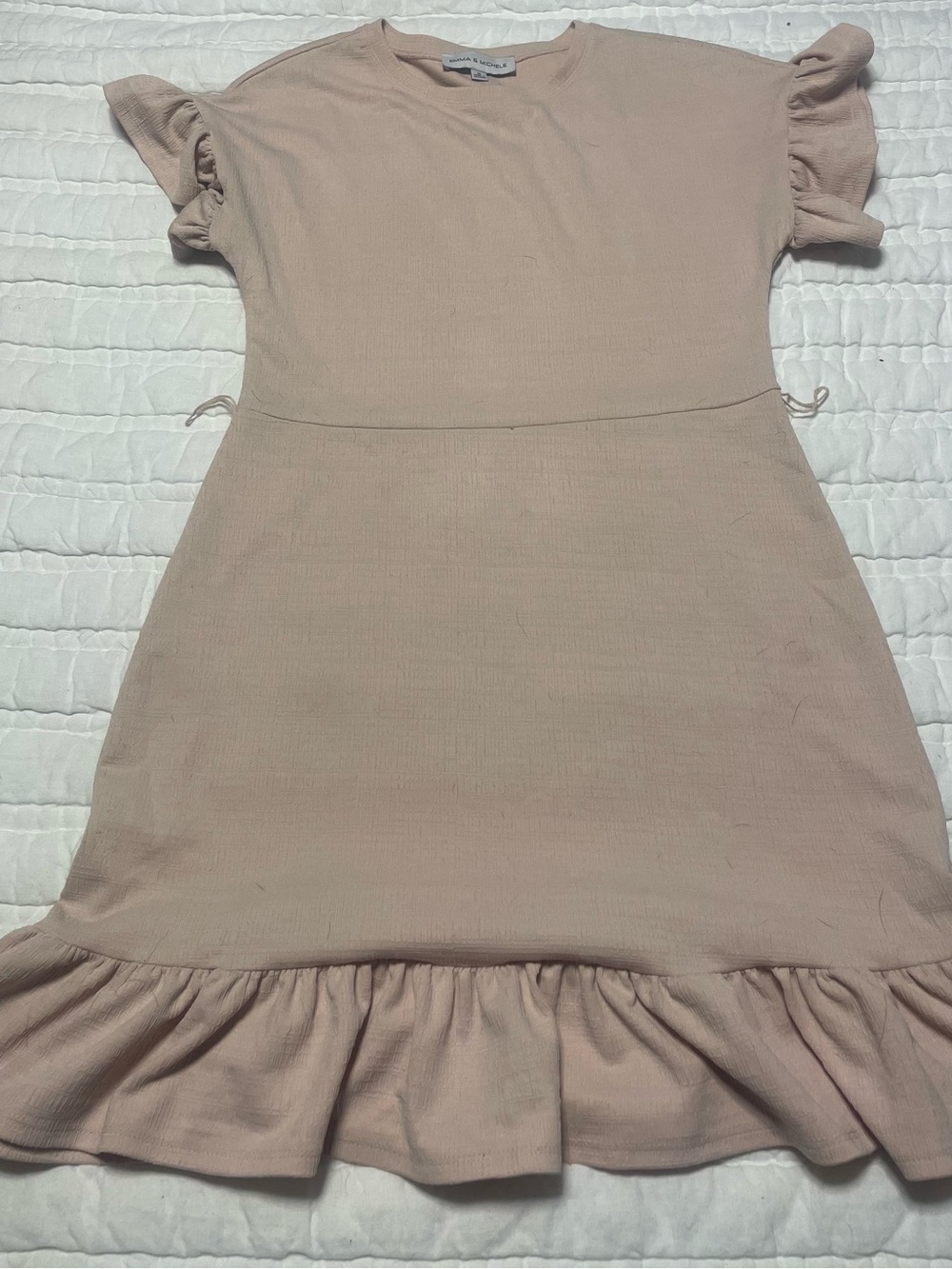 Emma & Michele Pale Pink Textured Dress